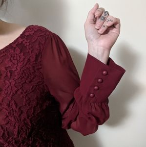 Long sleeve lace dress